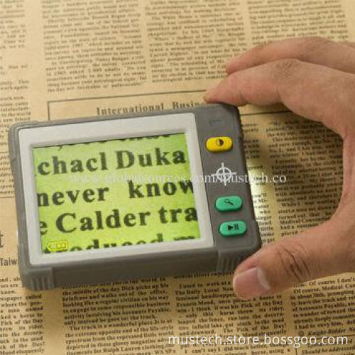 3.5-inch Handheld Portable LCD Digital Magnifier with LED Light 7 Color Modes